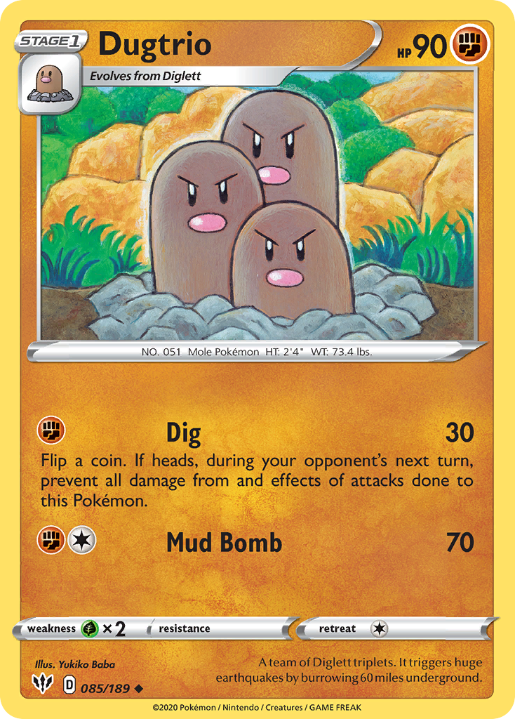 Dugtrio Darkness Ablaze 85