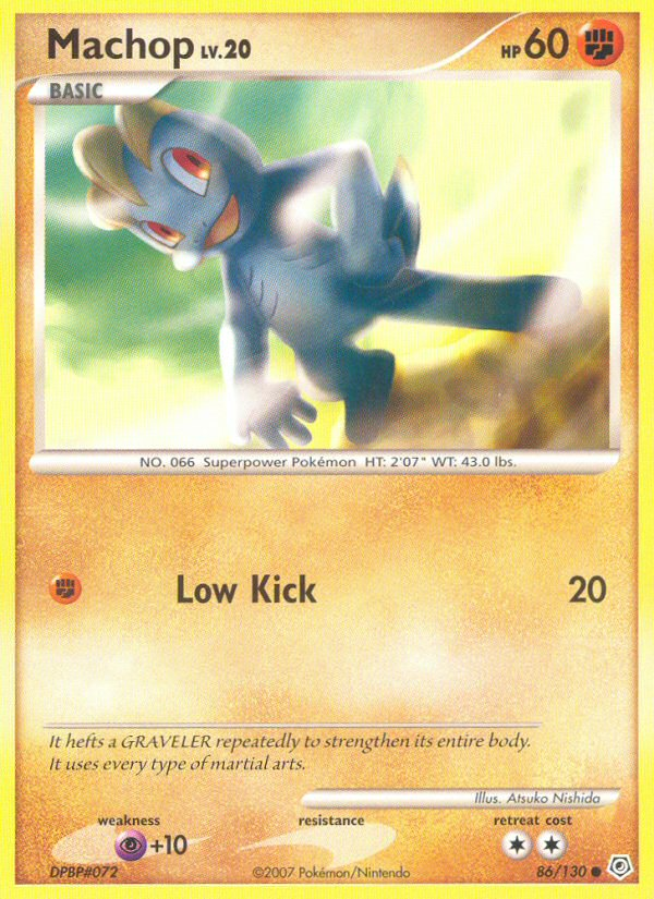 Machop Diamond & Pearl 86