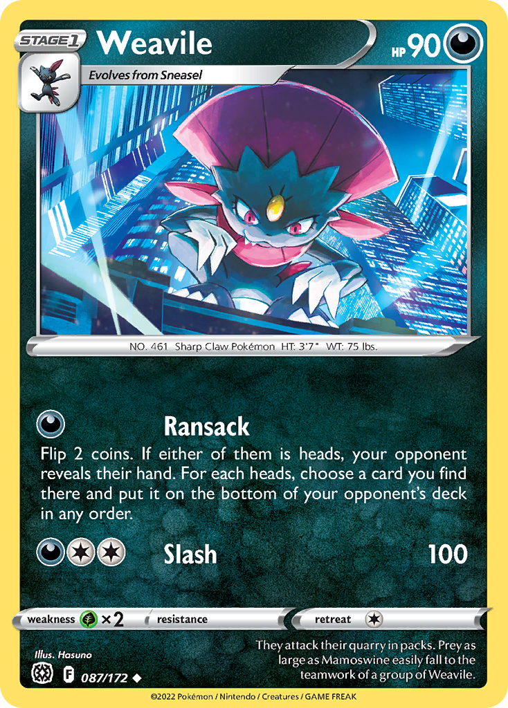Weavile Brilliant Stars 87