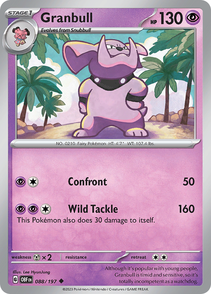 Granbull Obsidian Flames 88