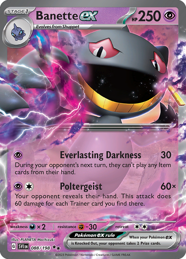 Banette ex Scarlet & Violet 88