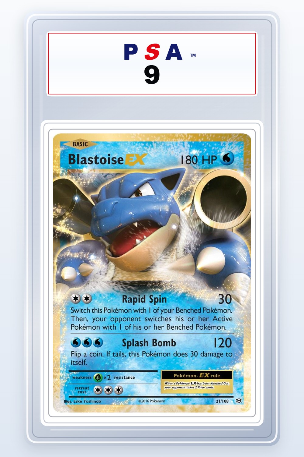 Blastoise EX #21 PSA 9