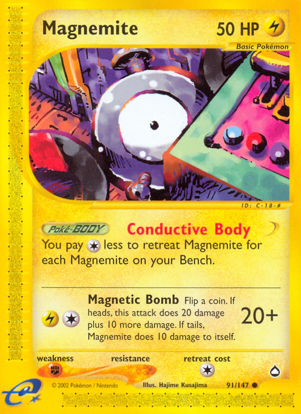 Magnemite Aquapolis 91
