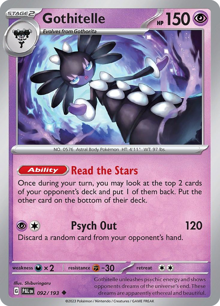 Gothitelle Paldea Evolved 92