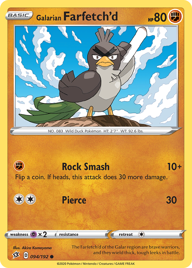 Galarian Farfetch'd Rebel Clash 94