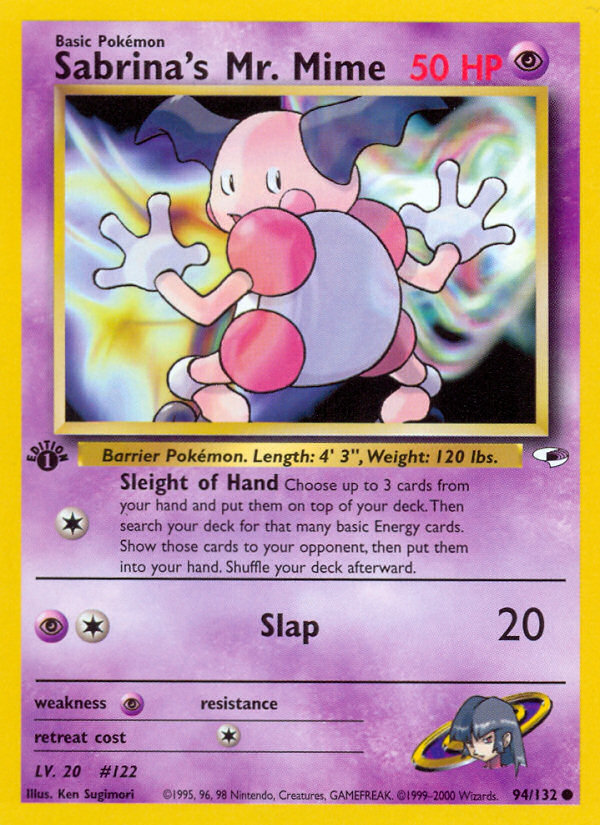 Sabrina's Mr. Mime Gym Heroes 94