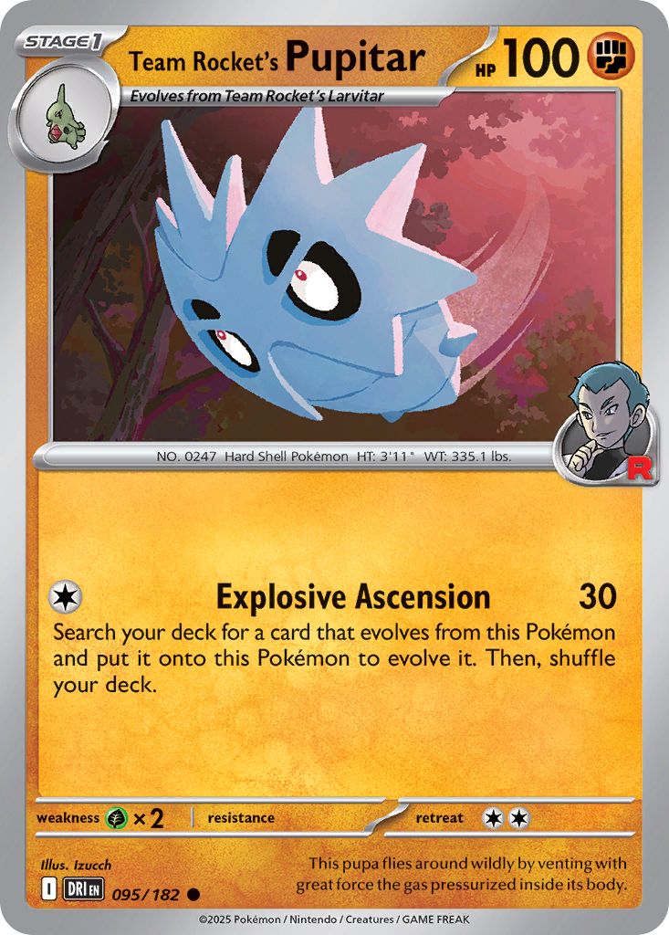 Team Rocket's Pupitar Destined Rivals 95