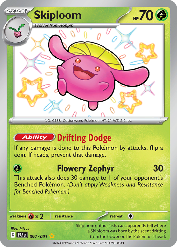 Skiploom Paldean Fates 97