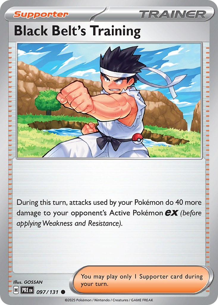 Black Belt's Training Prismatic Evolutions 97