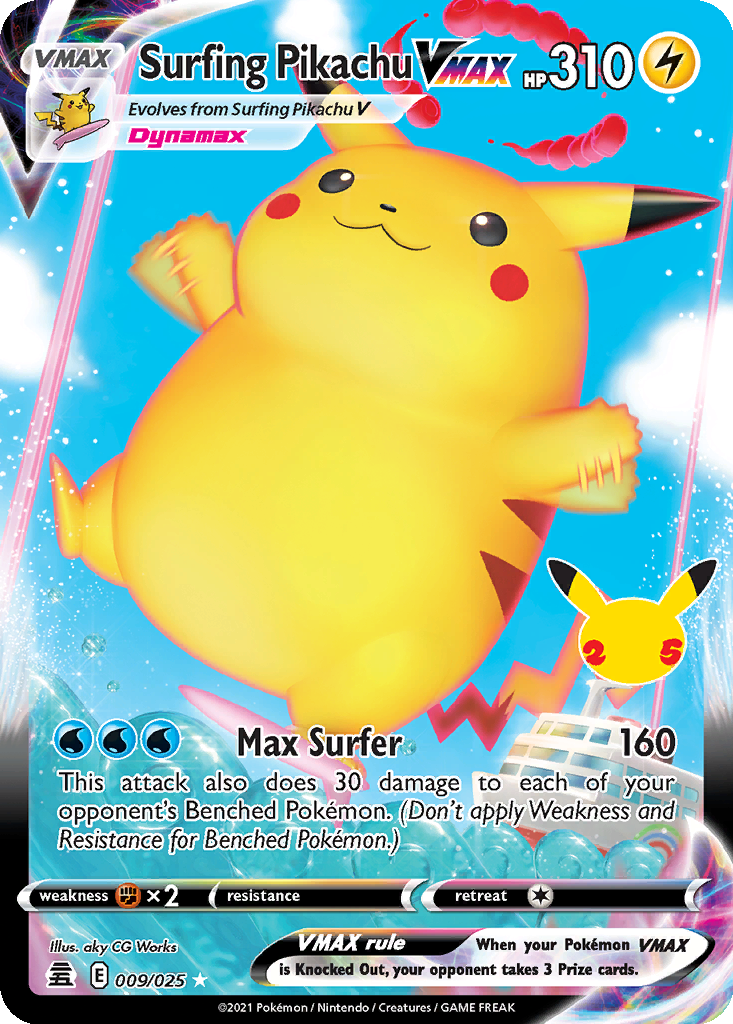 Surfing Pikachu VMAX #9