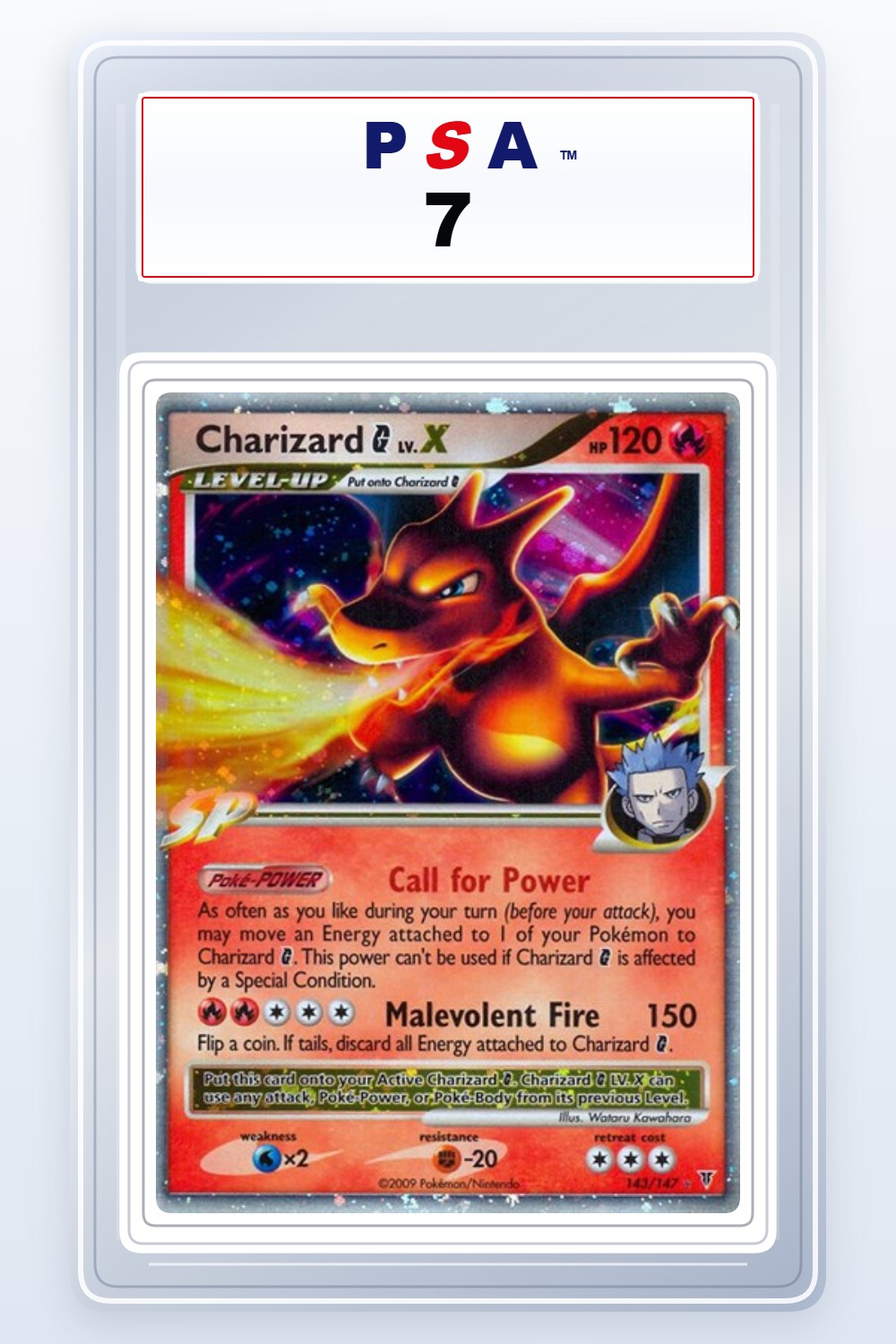 Charizard G LV. X #143 PSA 7