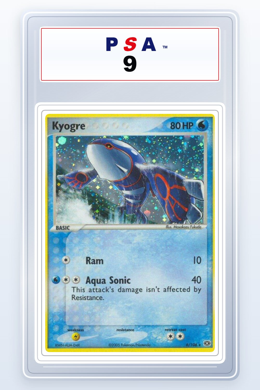 Kyogre #6 PSA 9