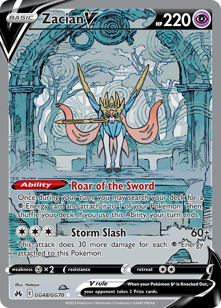 Zacian V Crown Zenith GG48