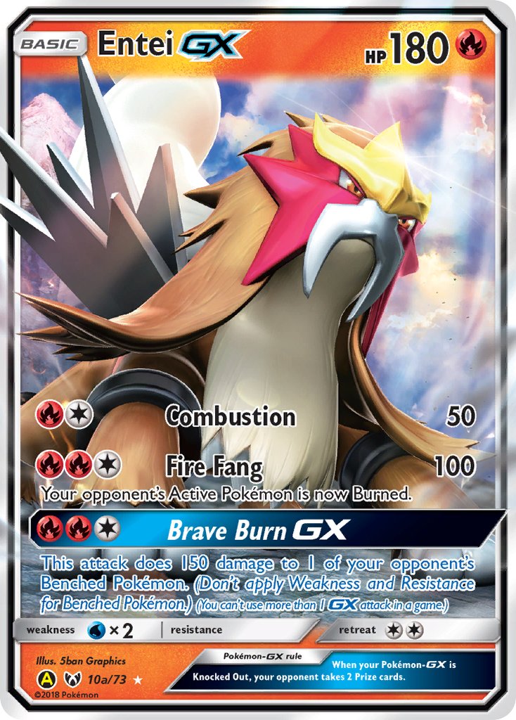 Entei GX Shining Legends 10a