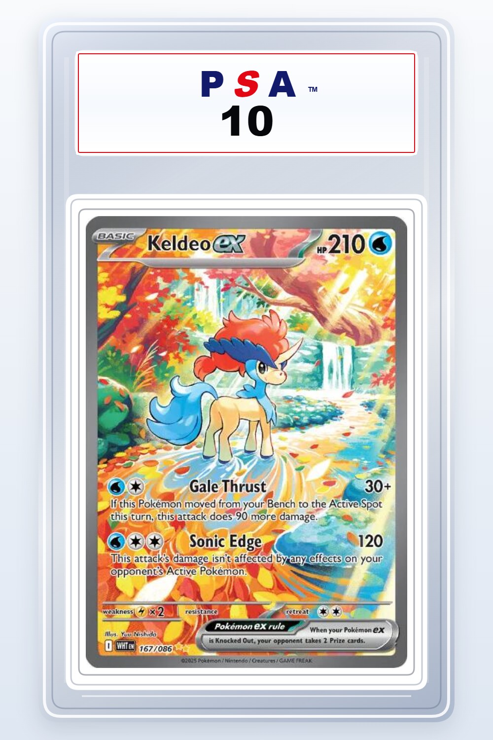 Keldeo ex #167 PSA 10
