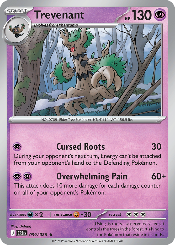 Trevenant Chaos Rising 39