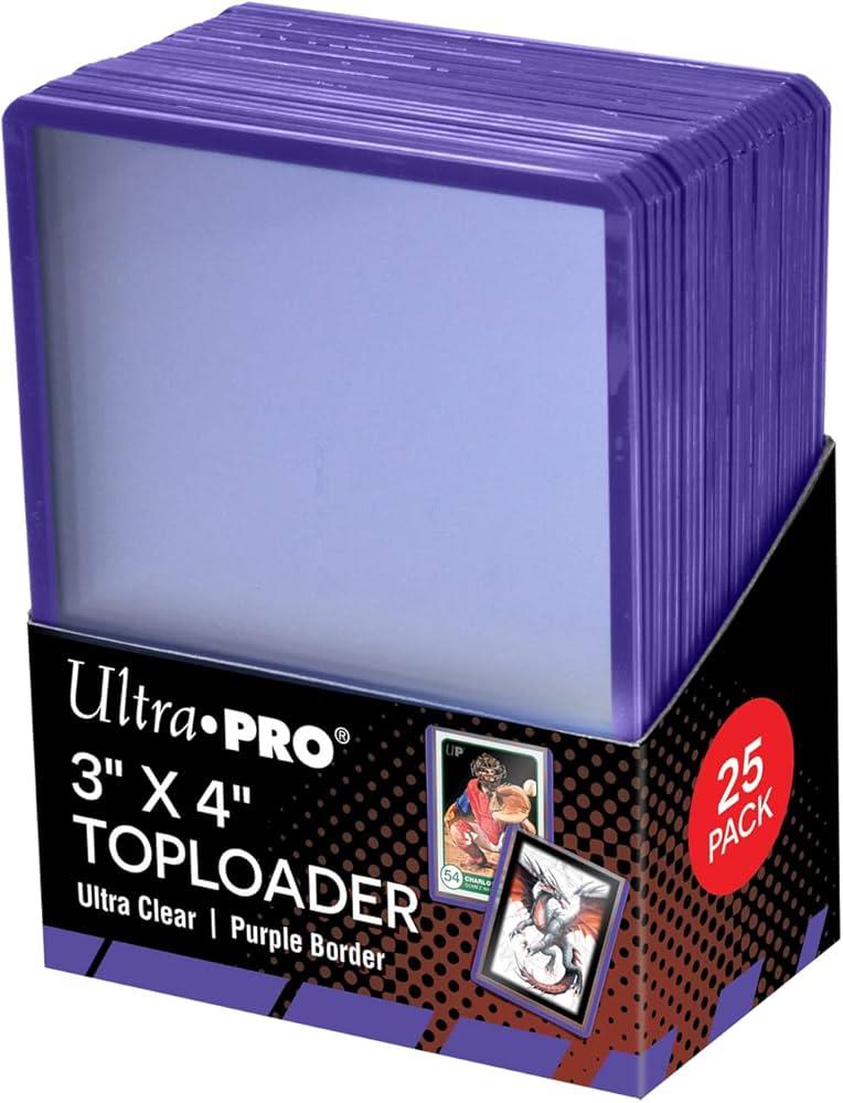 Melorips'in Sevdiği Toploader Ultra Pro 7,5cm X 10cm Purple Border Toploader 25'li