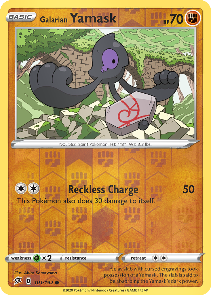 Galarian Yamask [Reverse Holo] #101