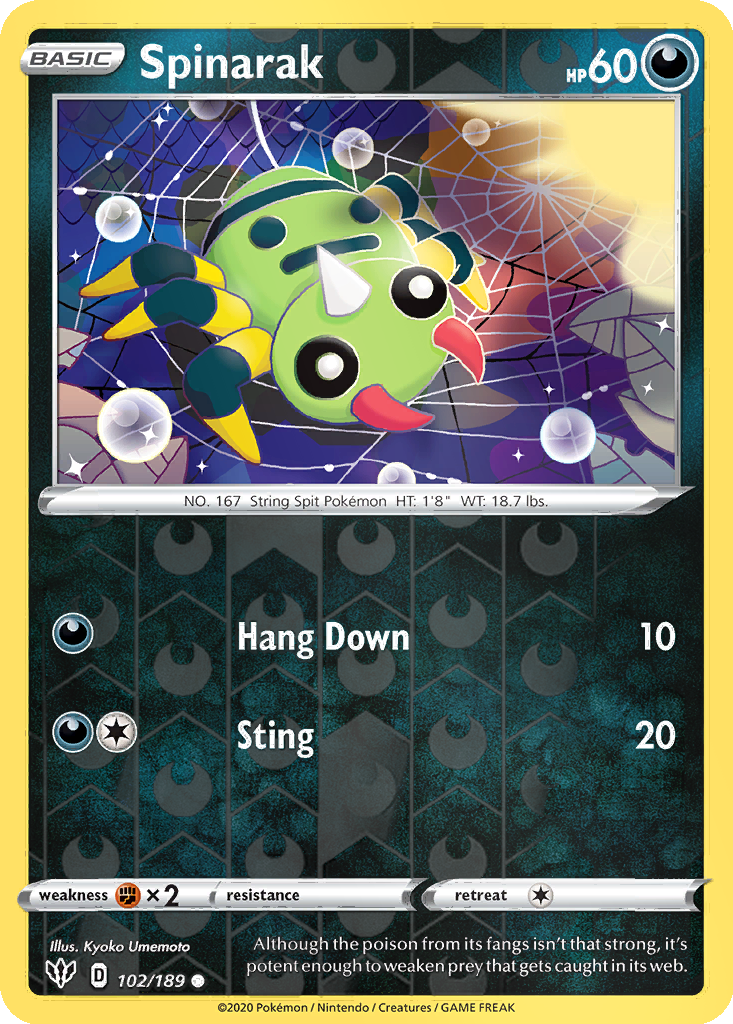 Spinarak [Reverse Holo] #102