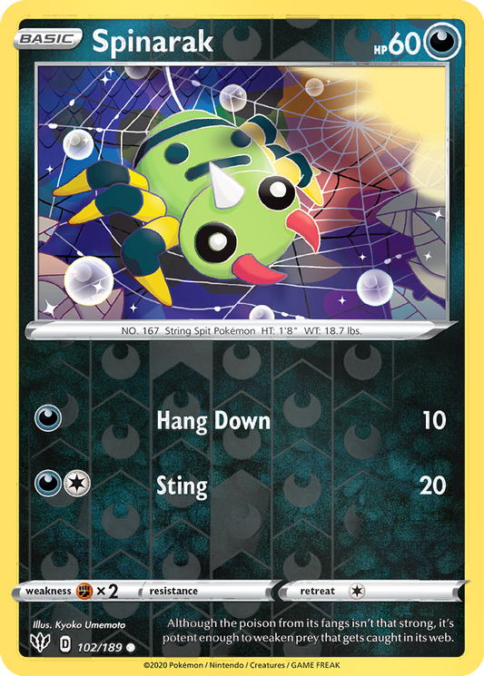Spinarak [Reverse Holo] #102