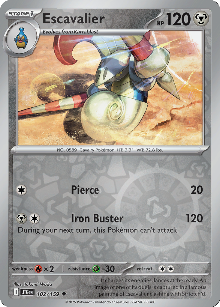 Escavalier [Reverse Holo] #102