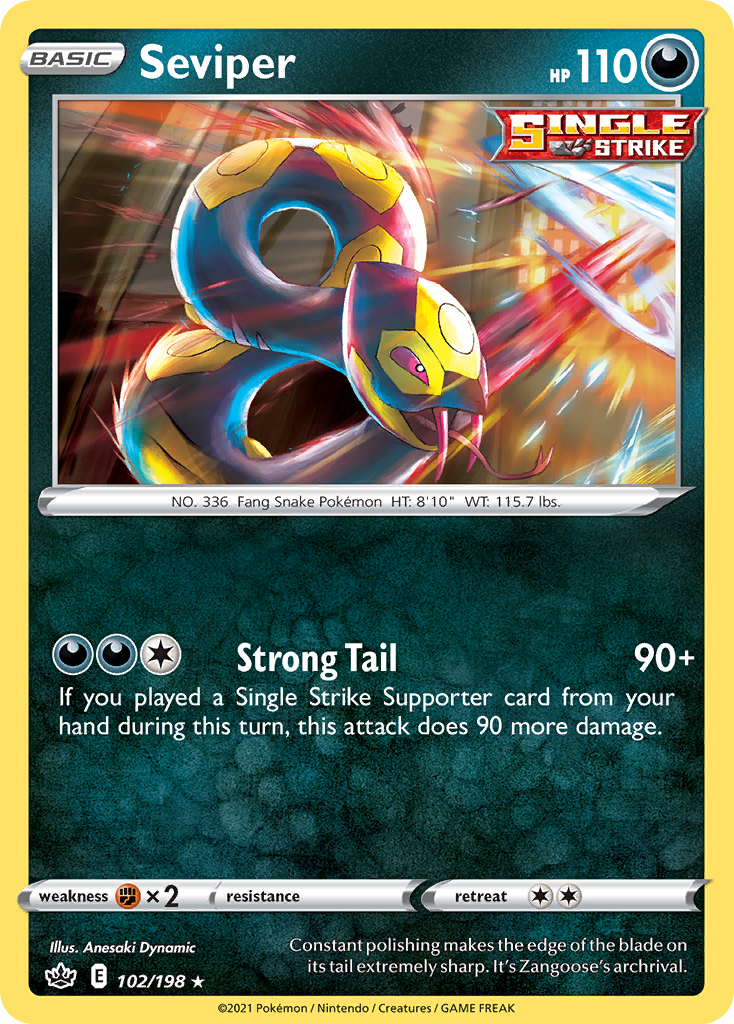 Seviper Chilling Reign 102