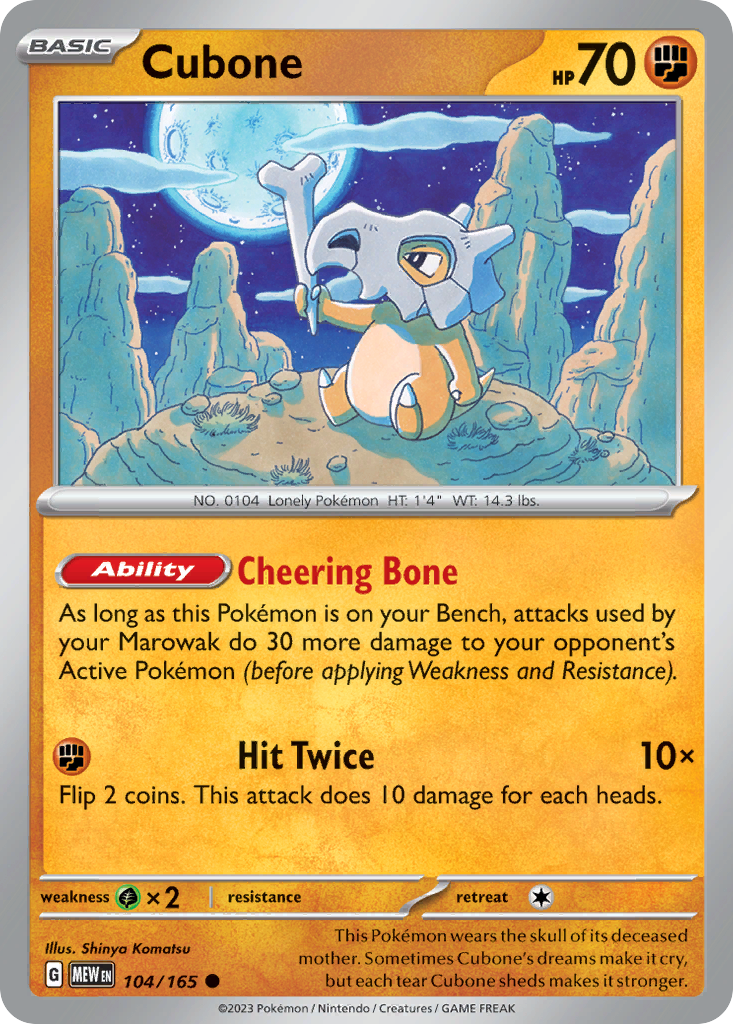 Cubone #104