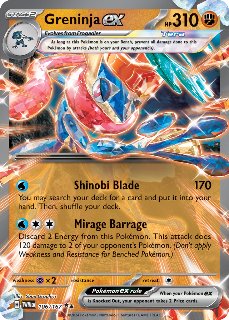 Greninja Ex [Metal] #106