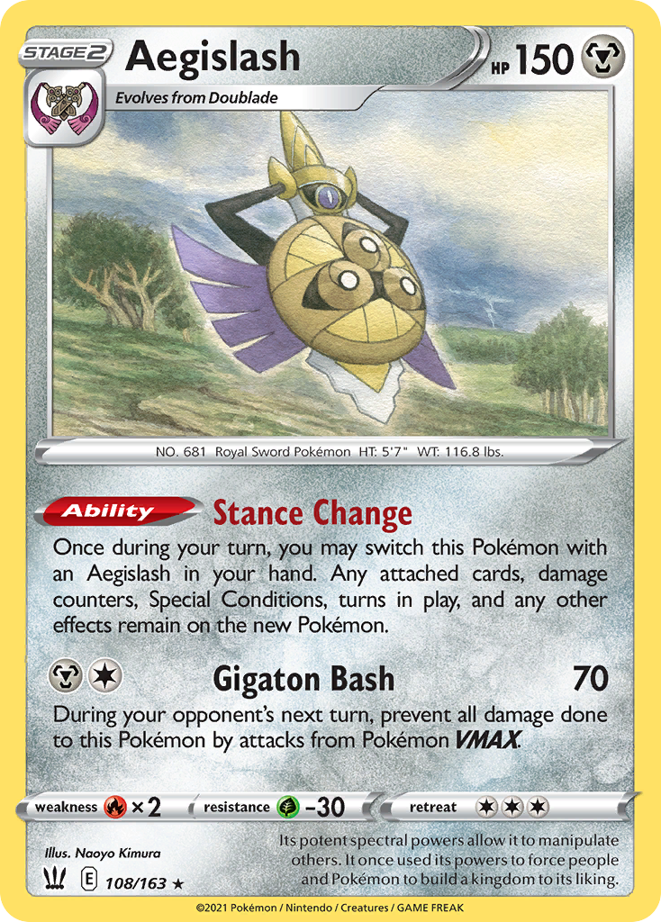 Aegislash Battle Styles 108