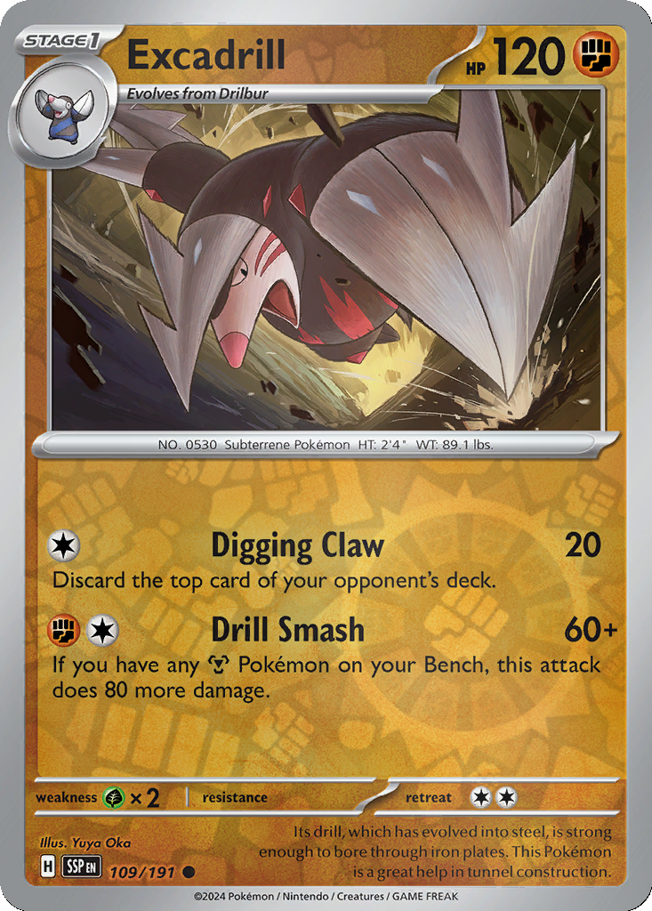Excadrill [Reverse Holo] #109
