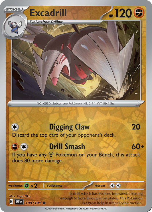 Excadrill [Reverse Holo] #109