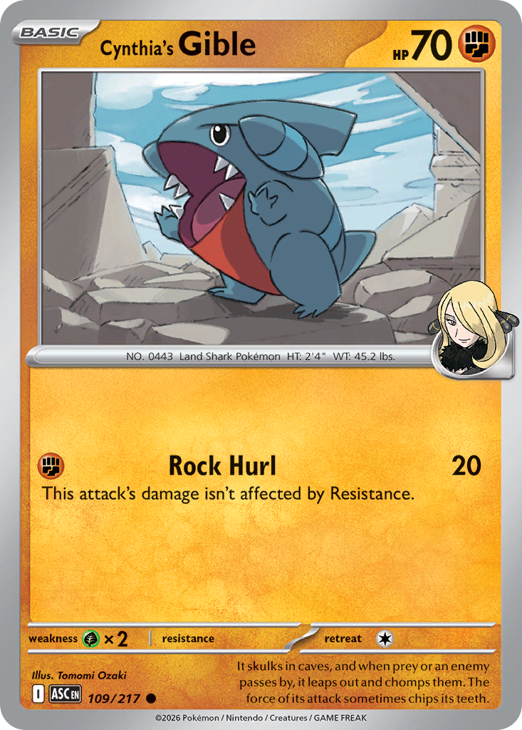 Cynthia's Gible #109