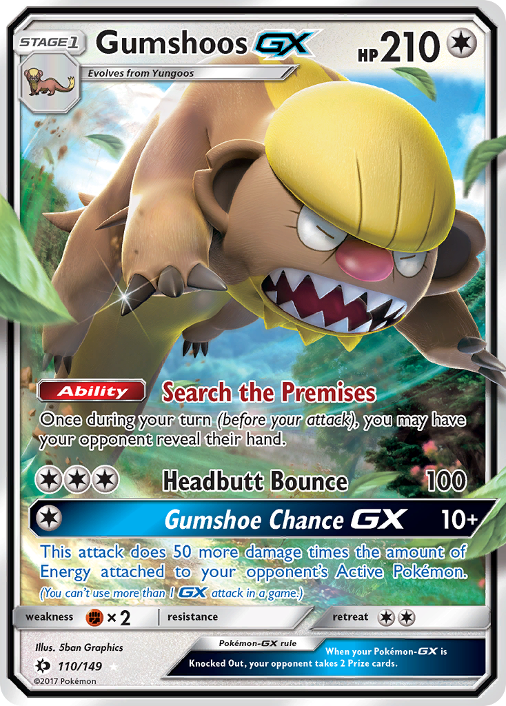 Gumshoos-GX Sun & Moon 110