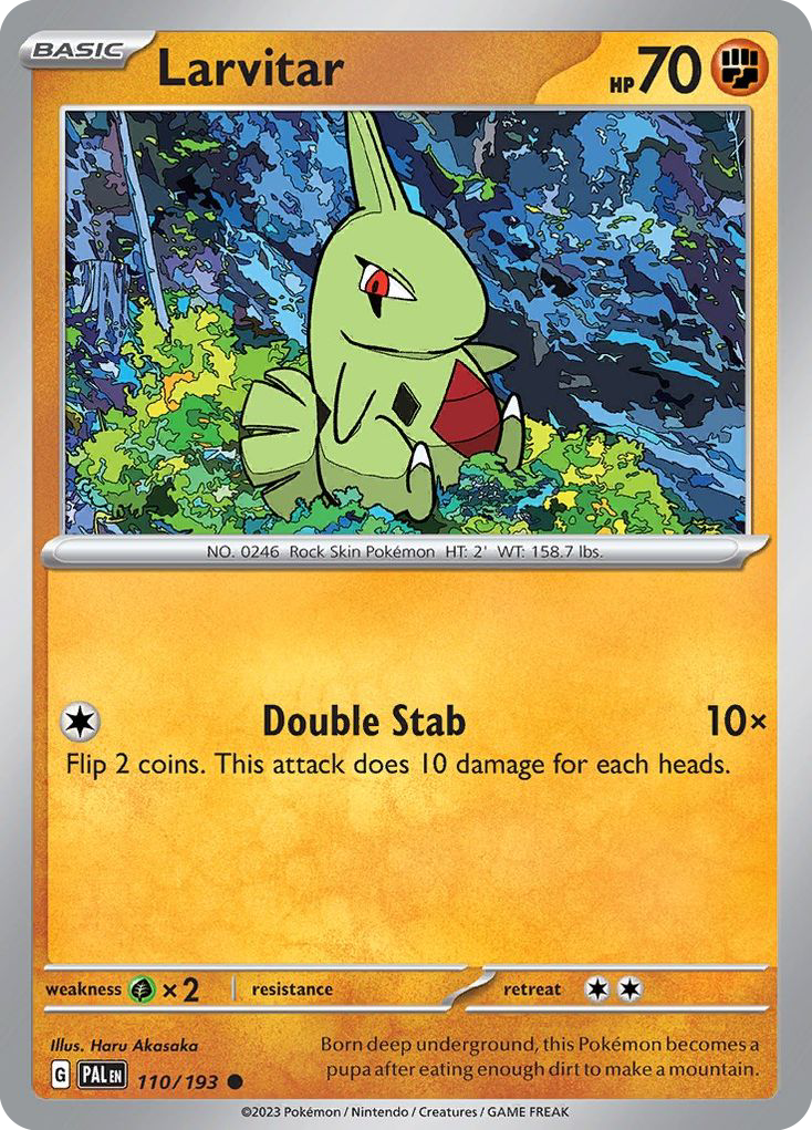 Larvitar Paldea Evolved 110