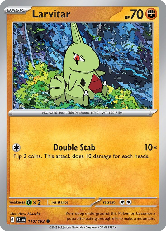Larvitar Paldea Evolved 110
