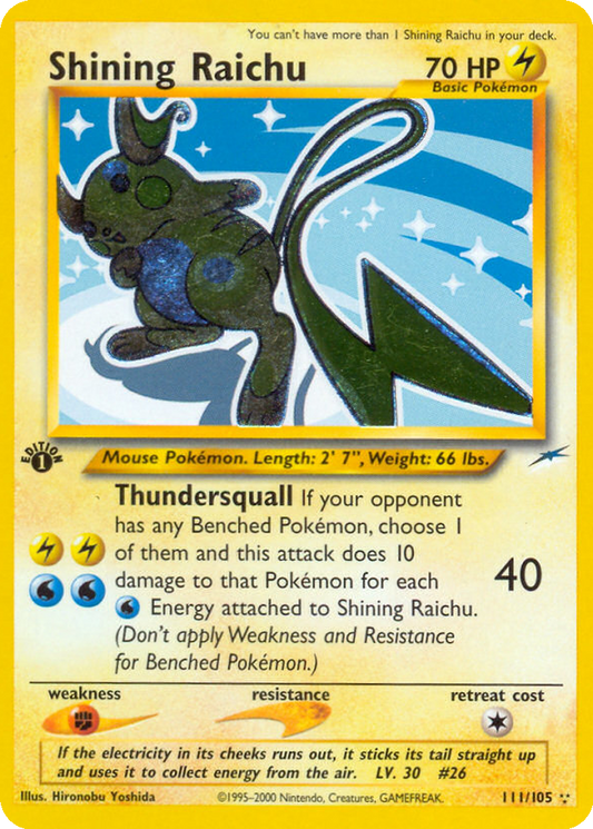 Shining Raichu #111 PSA 9