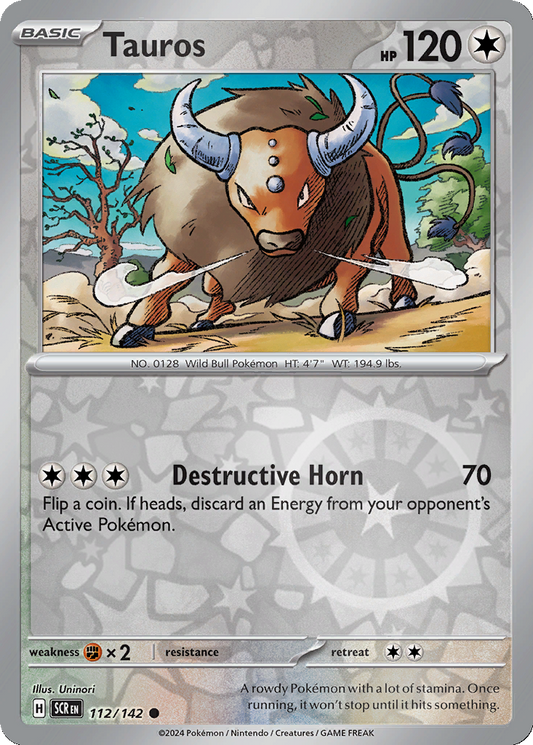Tauros [Reverse Holo] #112