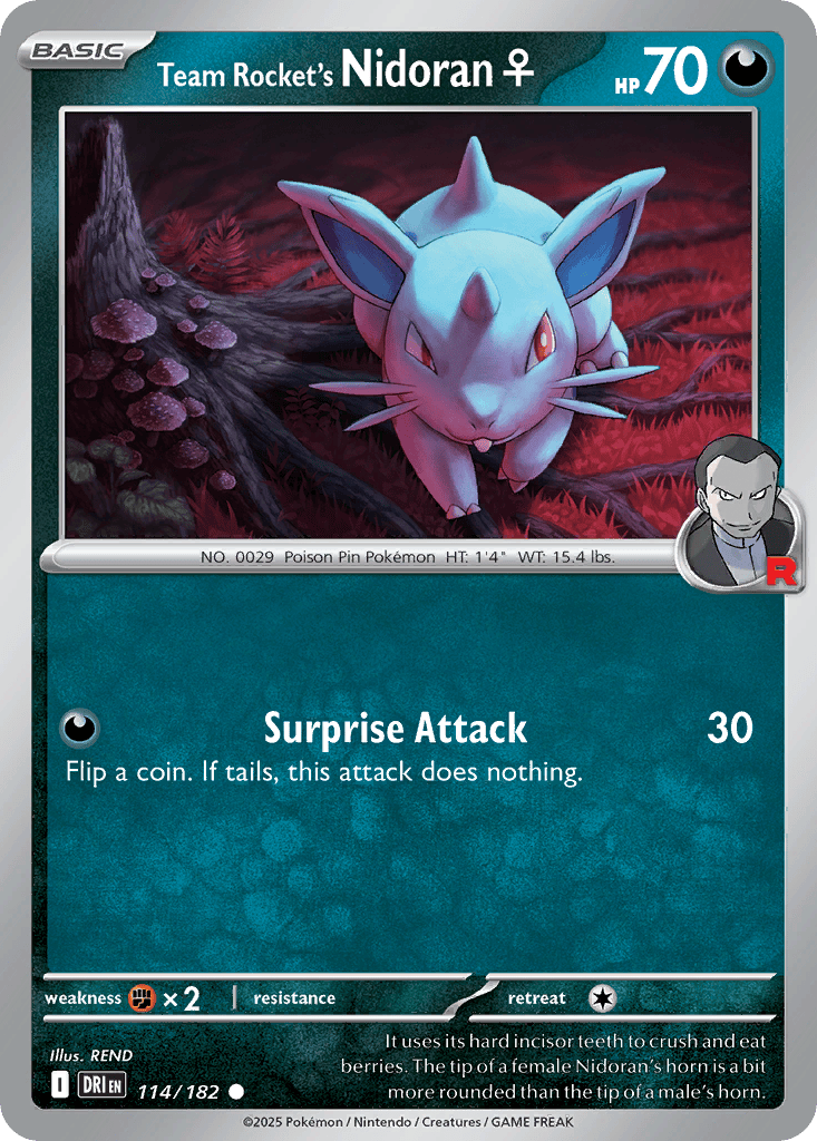 Team Rocket's Nidoran #114