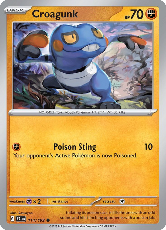 Croagunk Paldea Evolved 114