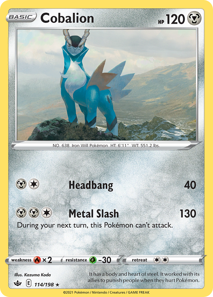 Cobalion Chilling Reign 114