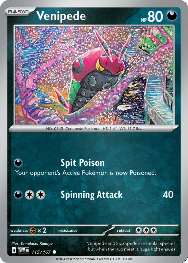 Venipede [Reverse Holo] #115