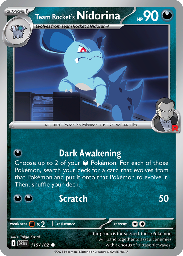 Team Rocket's Nidorina Destined Rivals 115