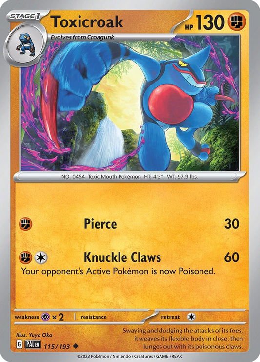 Toxicroak Paldea Evolved 115