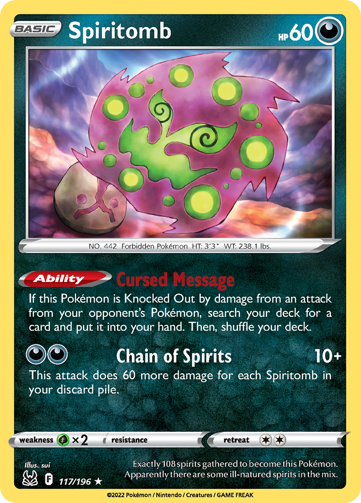Spiritomb Lost Origin 117