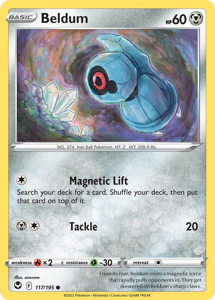 Beldum Silver Tempest 117