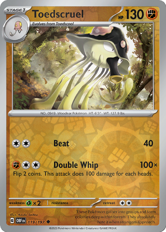 Toedscruel [Reverse Holo] #119