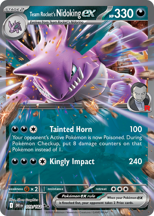 Team Rocket's Nidoking ex #119