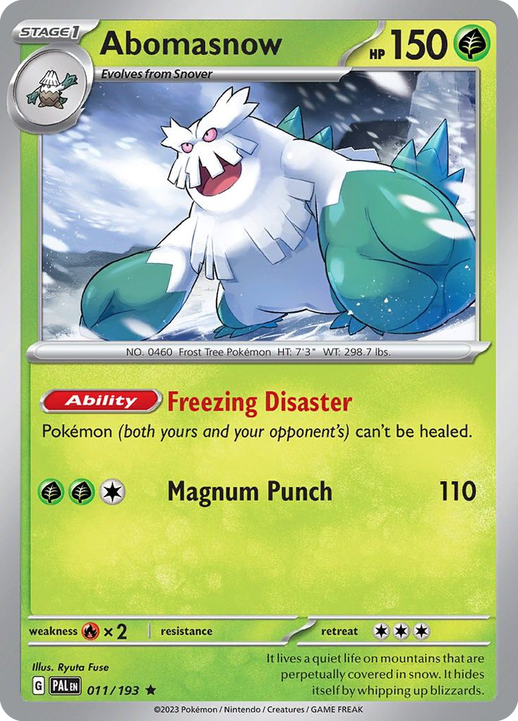 Abomasnow Paldea Evolved 11