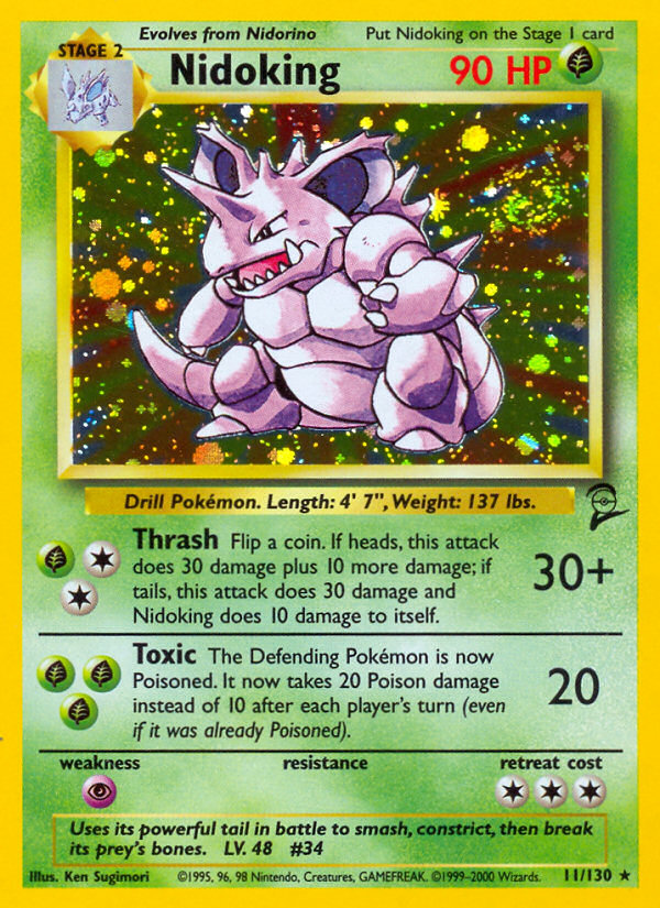 Nidoking Base Set 2 11