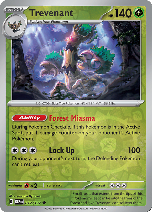 Trevenant [Reverse Holo] #12